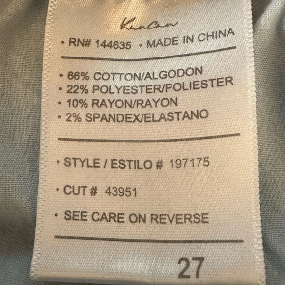 KANCAN Women's Mid-Rise Flap Pocket Flare Jeans - Size 27 - Picture 6 of 14